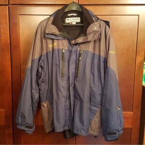 Columbia Blue and Gray Jacket titanium winter coat jacket